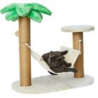 Luckitty Coconut Palm Tree-Cat Scratch Post Hammock