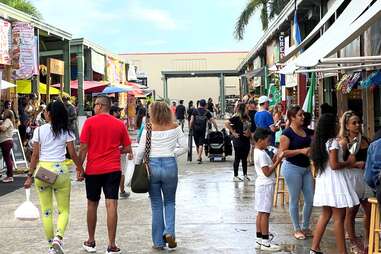 People Shopping at Yellow Green Farmers Market