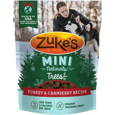 A full holiday meal in a single treat: Zuke's Mini Naturals Holiday Trees