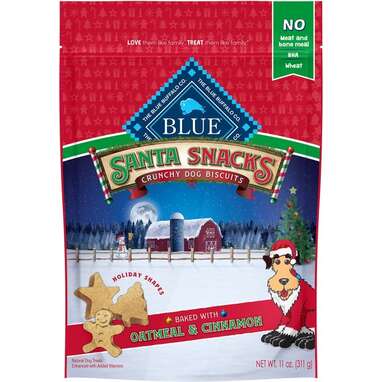 Because nothing says Christmas like cinnamon: Blue Buffalo Holiday Santa Snacks