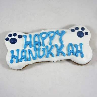 Something simple: DogParkPublishing XL Happy Hanukkah Dog Bone Treat