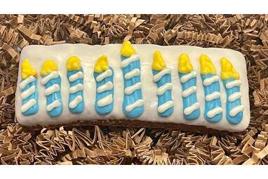 A dog-approved menorah: YUMYUM4DOGS 8 Crazy Nights Dog Treat