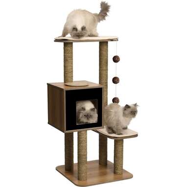 For your bigger boys and girls: Catit Vesper High Base 47.8-in Modern Cat Tree