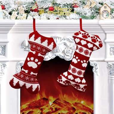 Perfect for a pair of pups: Yostyle Dog Christmas Stockings