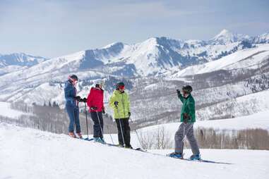 Skiers at Deer Valley Resort