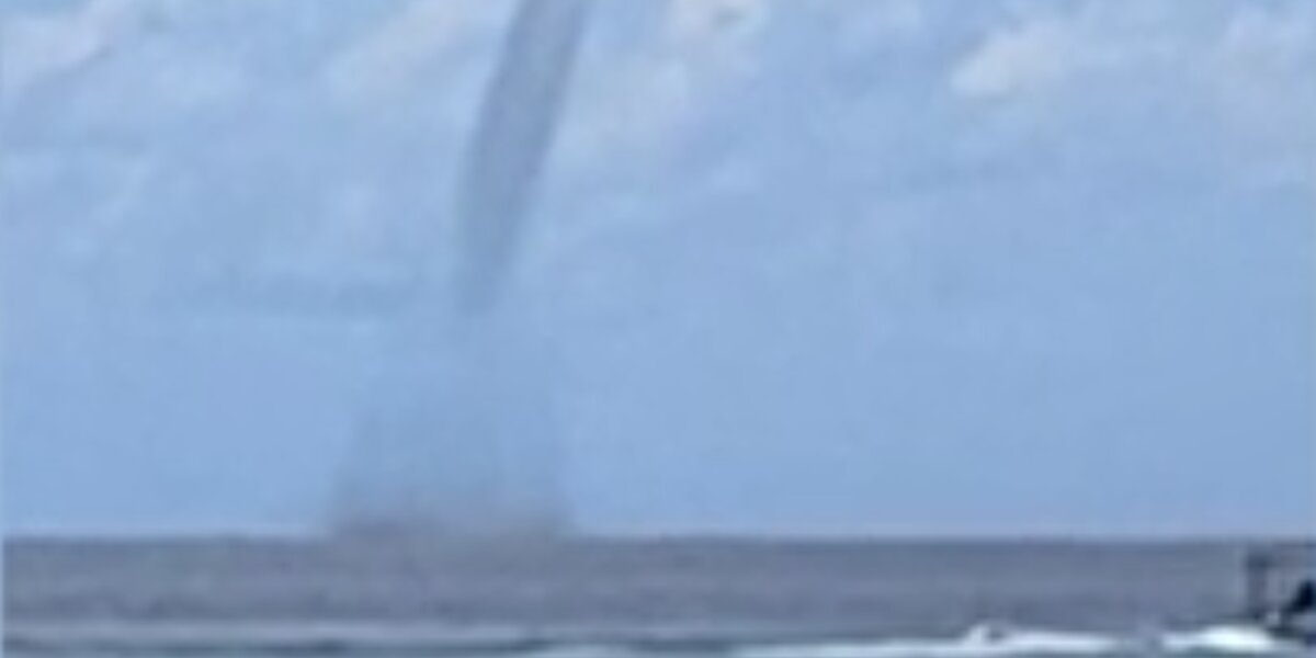 Watch Giant Waterspout Forms Off Philippines Coast Nowthis