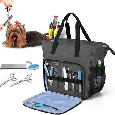 Everything they need in one place: Groomer supplies bag