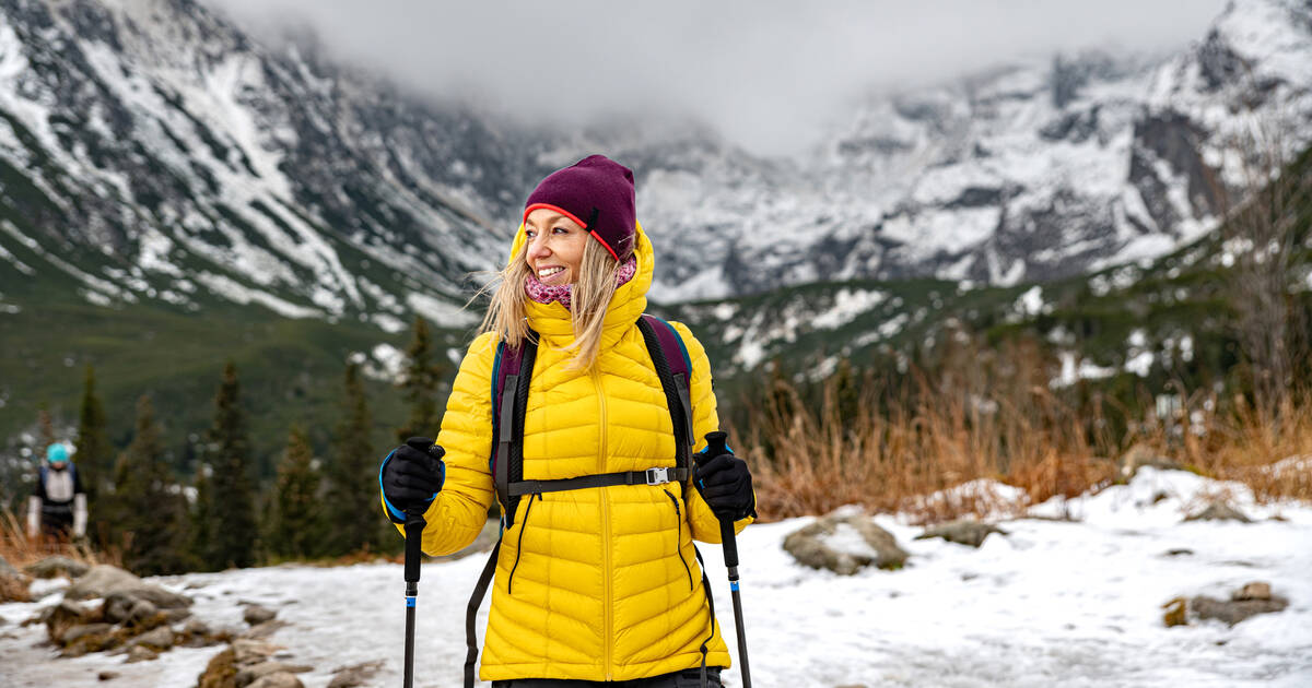 Down jacket that on sale folds into a pouch