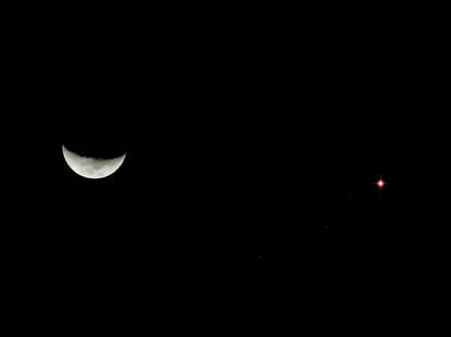 Moon occultation mars