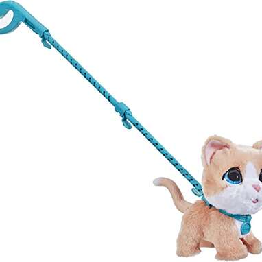 Take your kitty for a walk: FurReal Walkalots Big Wags Interactive Kitty Toy (ages 4+)