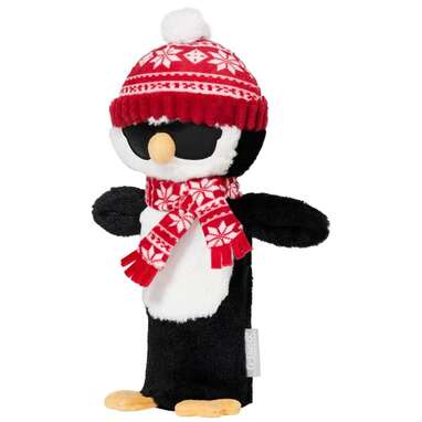 For plushie lovers: Frisco Holiday Penguin Plush Bottle Toy