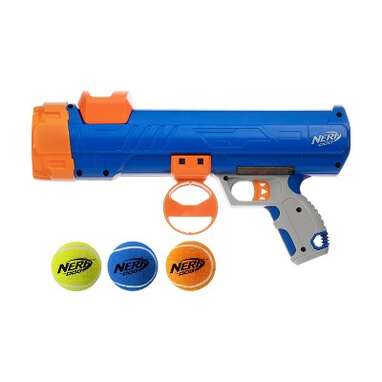 An active dog’s new best friend: Nerf Blaster and Squeak Balls