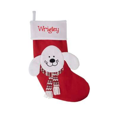 An instant Christmas tradition: Frisco Holiday Personalized Dog Stocking