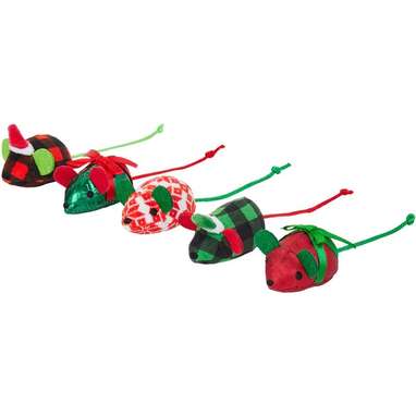 Because toy mice are always a hit: Frisco Holiday Mice Cat Toy