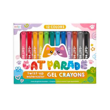 For the artistic kiddo: Ooly Cat Parade Gel Crayons (ages 3+