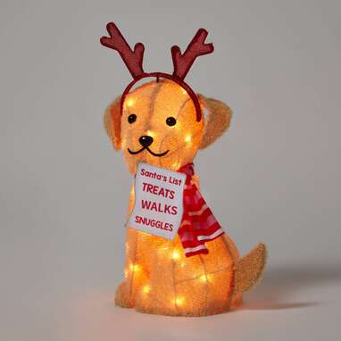 Dog christmas outdoor online decorations