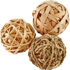 NATURALS BY ROSEWOOD Trio of Fun Balls Small Pet Toy