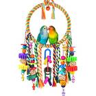 KATUMO Bird Swing Toy Bird Perch with Colorful Chewing Toys