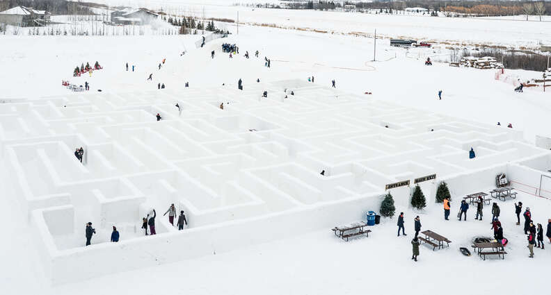 world’s largest snow maze