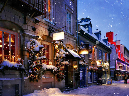 where will it snow on Christmas