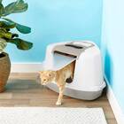 NATURE'S MIRACLE Just For Cats Advanced Hooded Corner Cat Litter Box