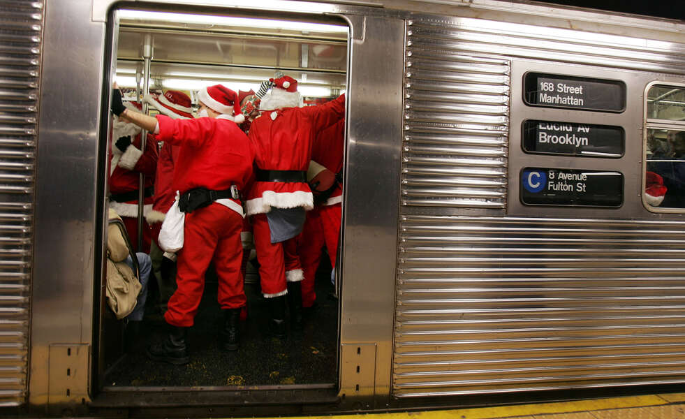 MTA Announces Alcohol Ban on Trains & Stations for SantaCon This