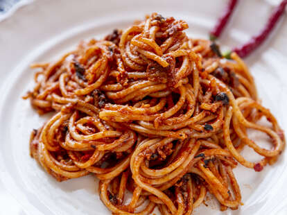 plate of assassin's spaghetti 