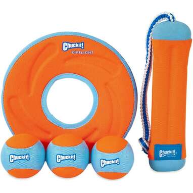 For the water-loving pup: Chuckit! Amphibious Fetch Dog Toy Kit