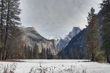 Yosemite in snow