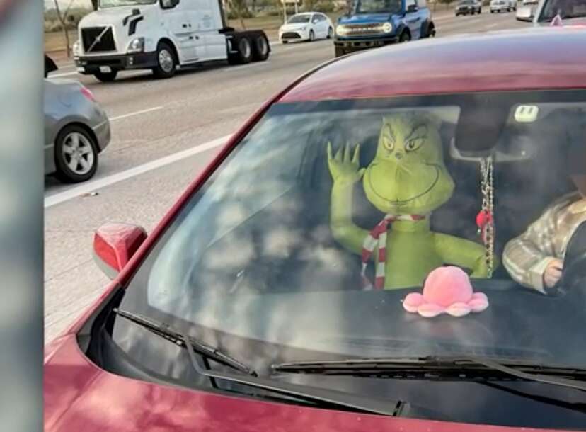 Woman Cited After Driving In Carpool Lane With Grinch Decoration