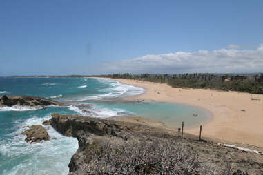 a natural swimming hole by the ocean