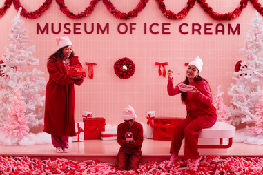 People at Museum of Ice Cream’s Pinkmas