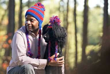 Yes to matchy-matchy: Crochet Dog Hats With Matching Pet Parents Hat