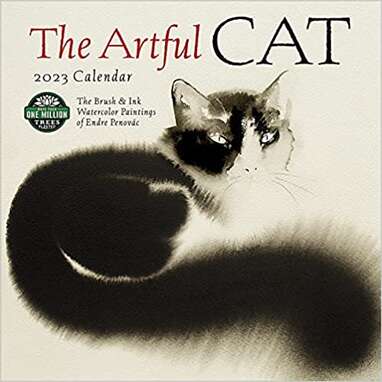 Not your standard cat illustrations: The Artful Cat 2023 Wall Calendar