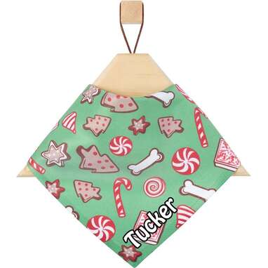 Merry Moose Christmas Dog Bandana - Dudiedog