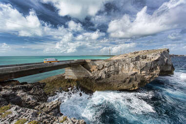 boulders in the caribbean sea