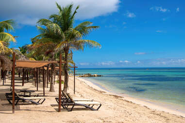 beach chairs in mexico