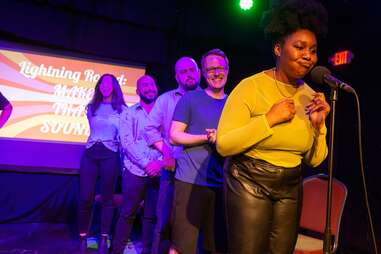 Performers at The Hideout Theatre