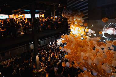 Balloons Dropping at Legacy Hall