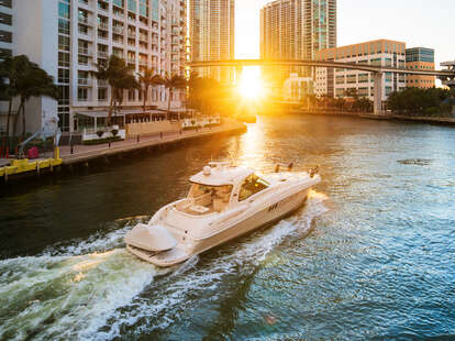 Boat on Miami River 