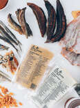 assortment of dried dashi ingredients 