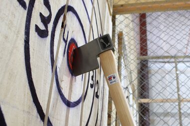 Axe in target