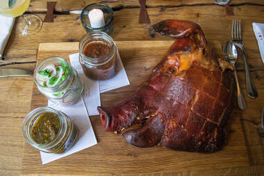 Pigs Head Carnitas at CBD Provisions at The Joule