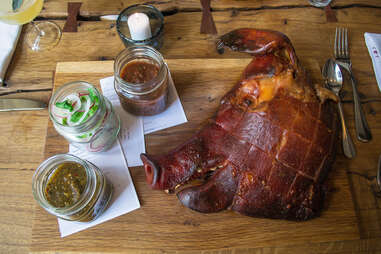 Pigs Head Carnitas at CBD Provisions at The Joule