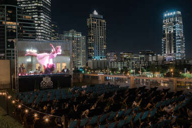Movie Showing at Rooftop Cinema Club