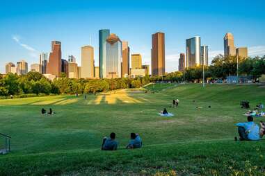 People at Buffalo Bayou