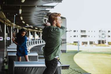 Playing at Topgolf (Houston - Katy)