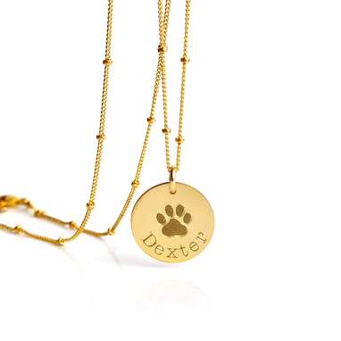Something custom: Danique Personalized Paw Print Necklace