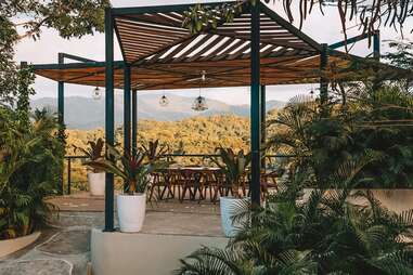 outdoor table at Casa Itzamara Sayulita