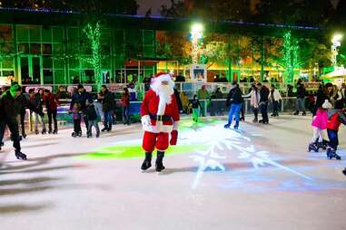 Santa Ice Skating